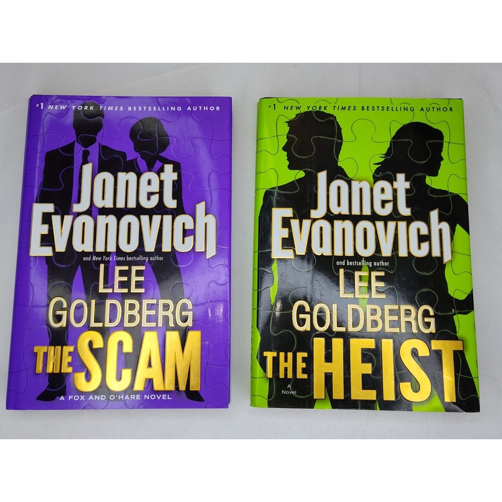 LOT-2 EVANOVICH Goldberg THE HEIST & CHASE Puzzle Look Books 👀📸SEE📸